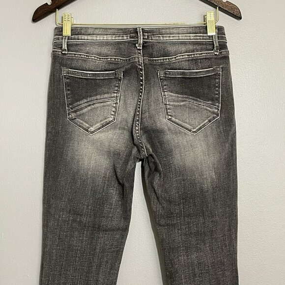 Driftwood Jackie Skinny Cropped Jeans Women Size 26 Embroidered Retro Boho Faded - Picture 11 of 12